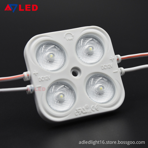 Adled light shenzhen 4leds 12v dc lightbox  led module lensfor led module light box